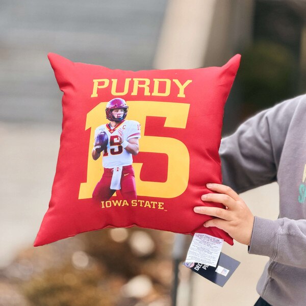 Iowa State Brock Purdy Cardinal Pillow (18")